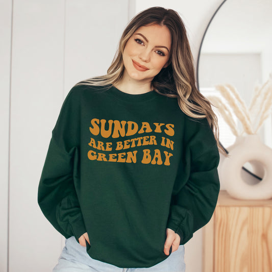Sundays Are Better In Green Bay Crewneck