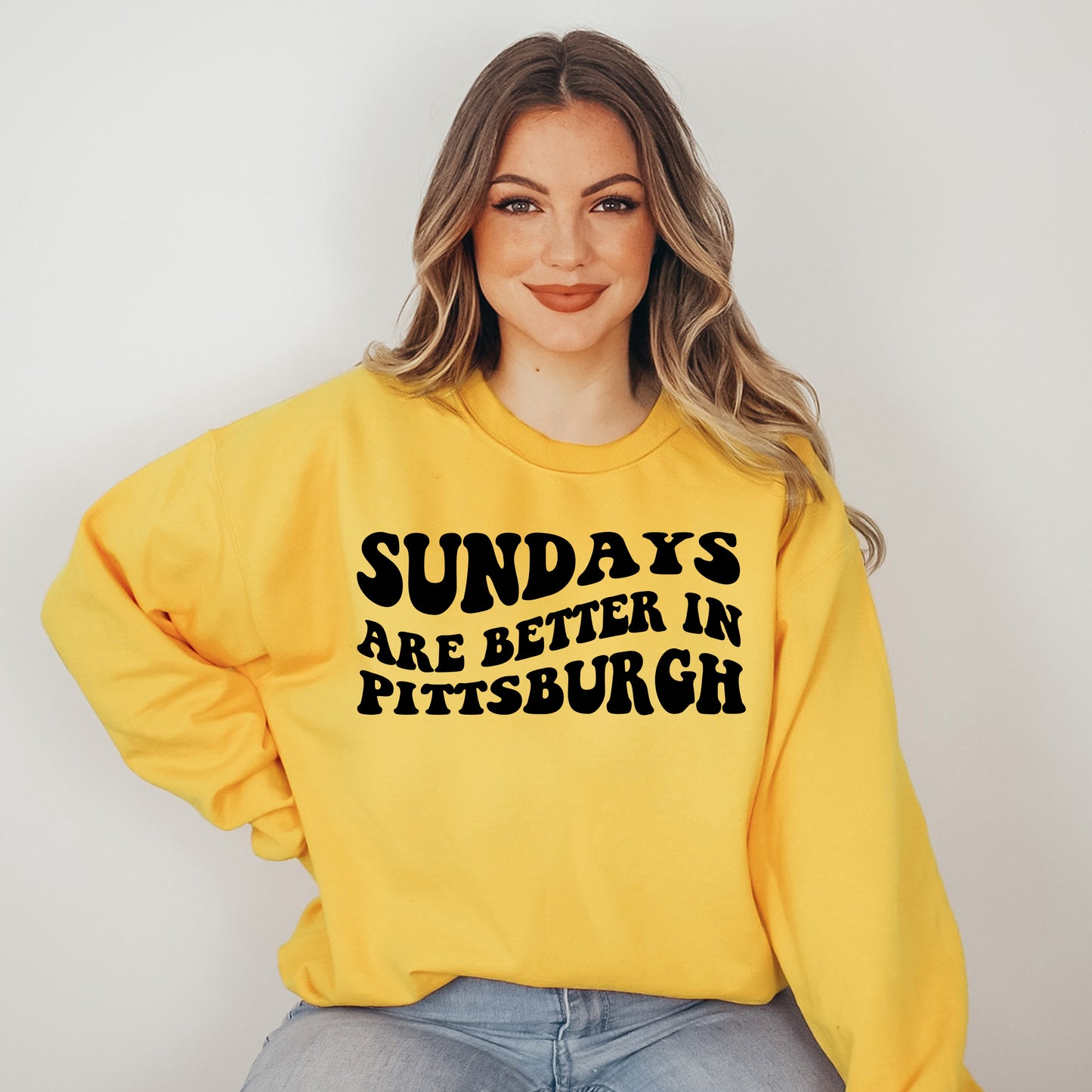 Sundays Are Better In Pittsburgh Crewneck